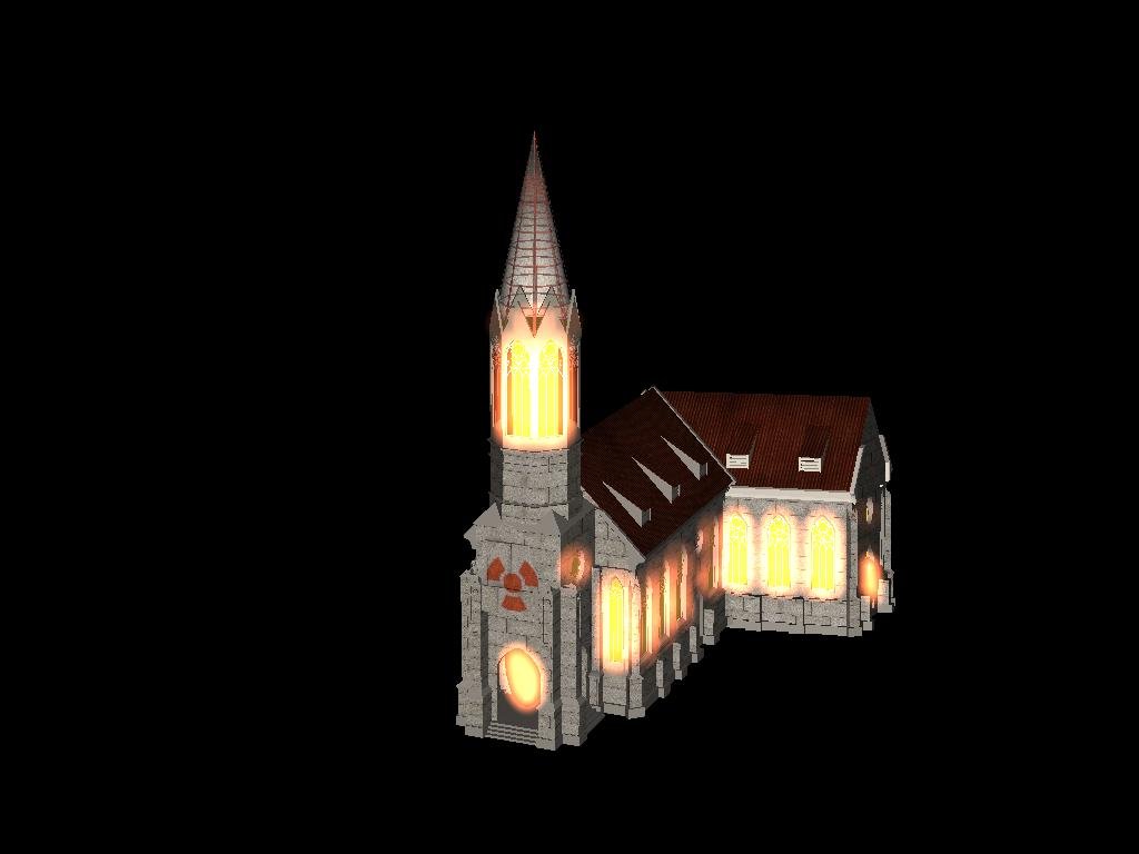 The Cathedral of the apocalypse. Made by the civil engineer of the brotherhood, Flamescreen. Here's the Civilopedia test for it:

The master initially found out about the doomsday cultists and 
furthered their cause to advance his own agenda, circa 2084. They 
served as his eyes and ears in all important settlements, but it was 
after the discovery of the Bakersfield Vault he saw his efforts 
really paying off. 

The temple of the Apocalypse built there, served as a vital site of 
resources and intelligence gathering. 

The temple is a small wonder that enables espionage missions, 
but also increases unhappiness as most people do not like Ghouls running around in their midst.