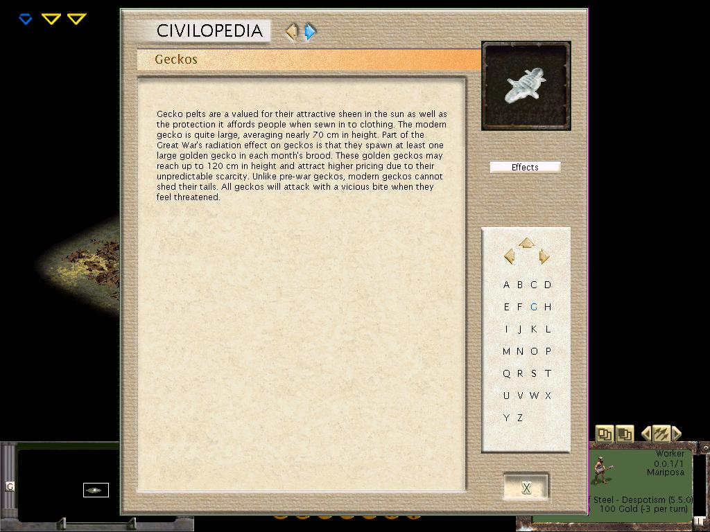 Here is the Gecko resource civilopedia screenie.