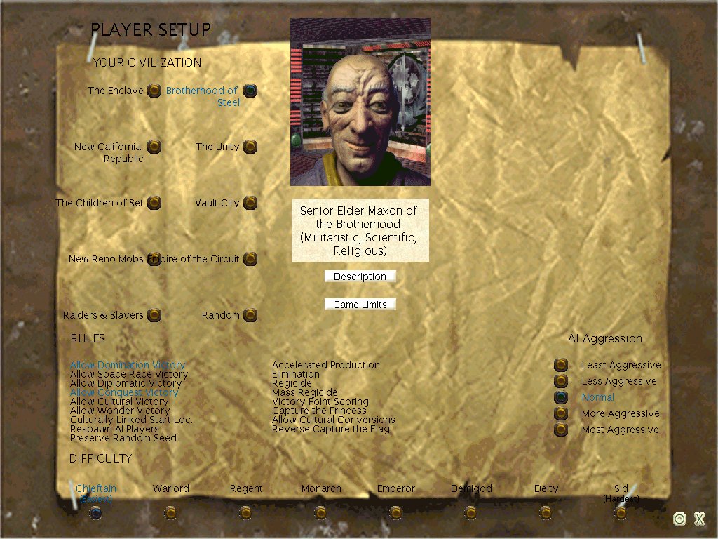 This pic is the player setup.